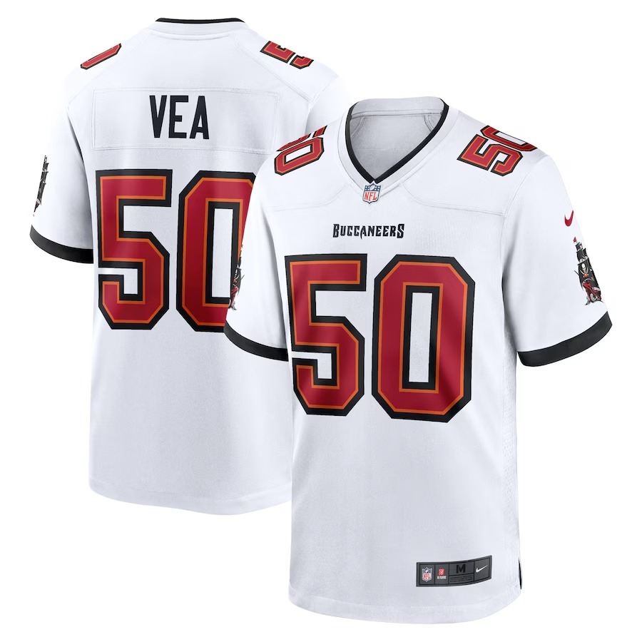 Men's Tampa Bay Buccaneers Vita Vea Nike  White White Game Jersey - Jersey