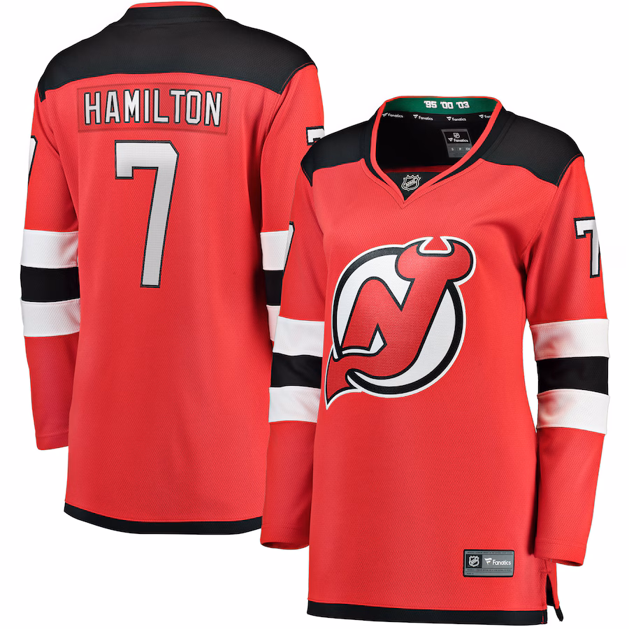 Women's New Jersey Devils Dougie Hamilton Fanatics Red Breakaway Player Jersey - Jersey