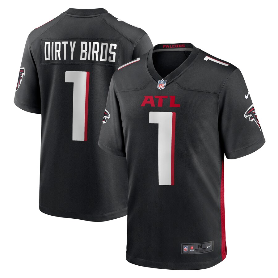 Men's Atlanta Falcons Dirty Birds Nike Black Game Jersey - Jersey