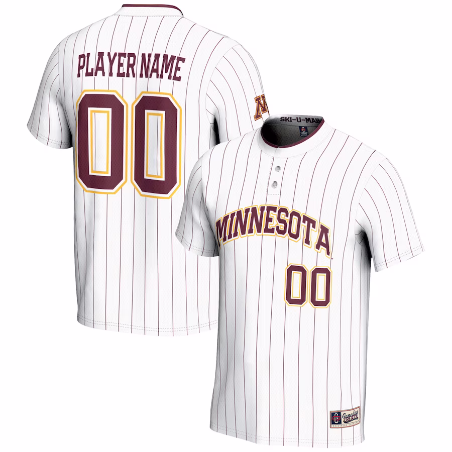 Minnesota Golden Gophers GameDay Greats Youth NIL Pick-A-Player Lightweight Softball Jersey - White - Jersey