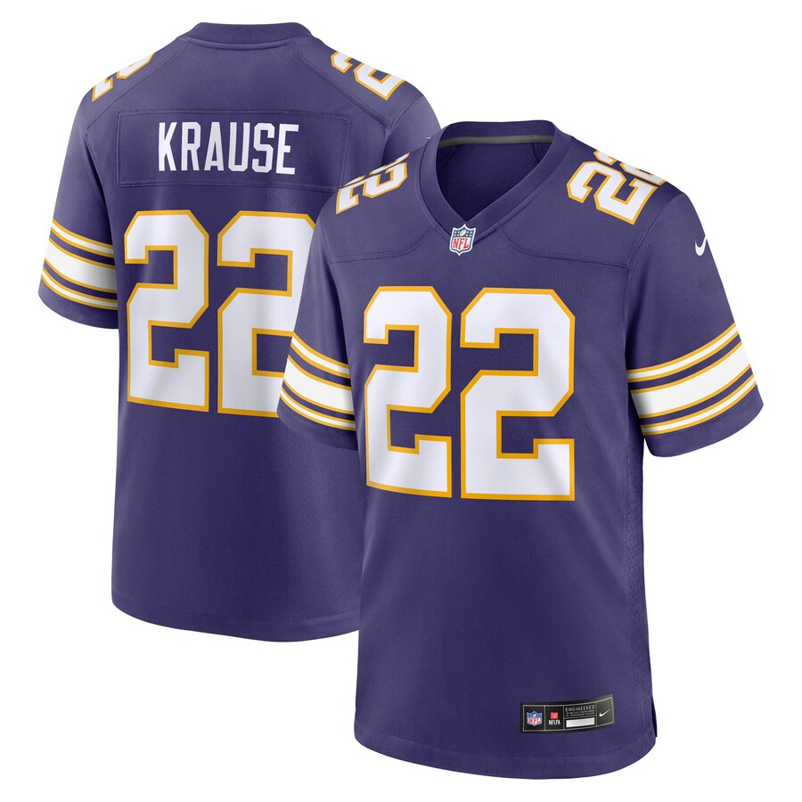 Men's Minnesota Vikings Paul Krause Nike Purple Classic Retired Player Jersey - Jersey