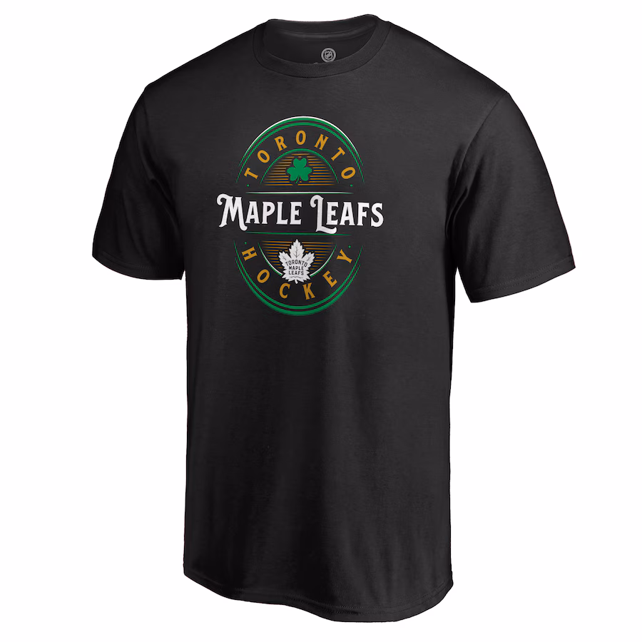 Men's Toronto Maple Leafs Black St. Patrick's Day Forever Lucky T-Shirt - Jersey