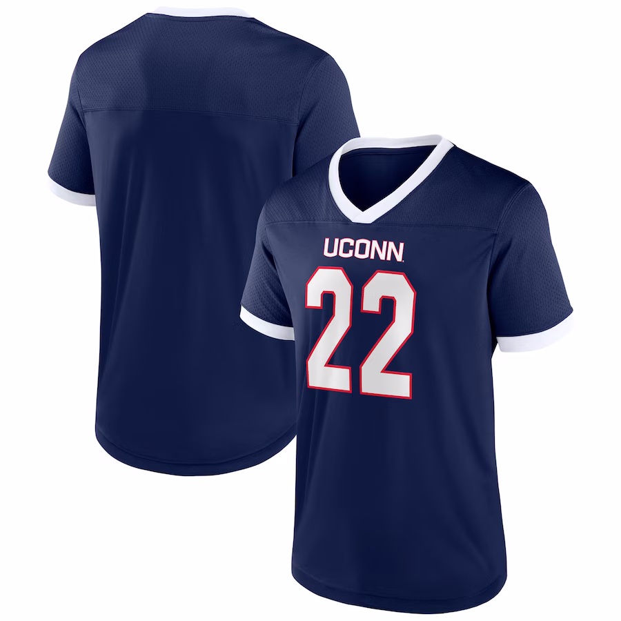 Men's Navy UConn Huskies The Cut Football Jersey - Jersey