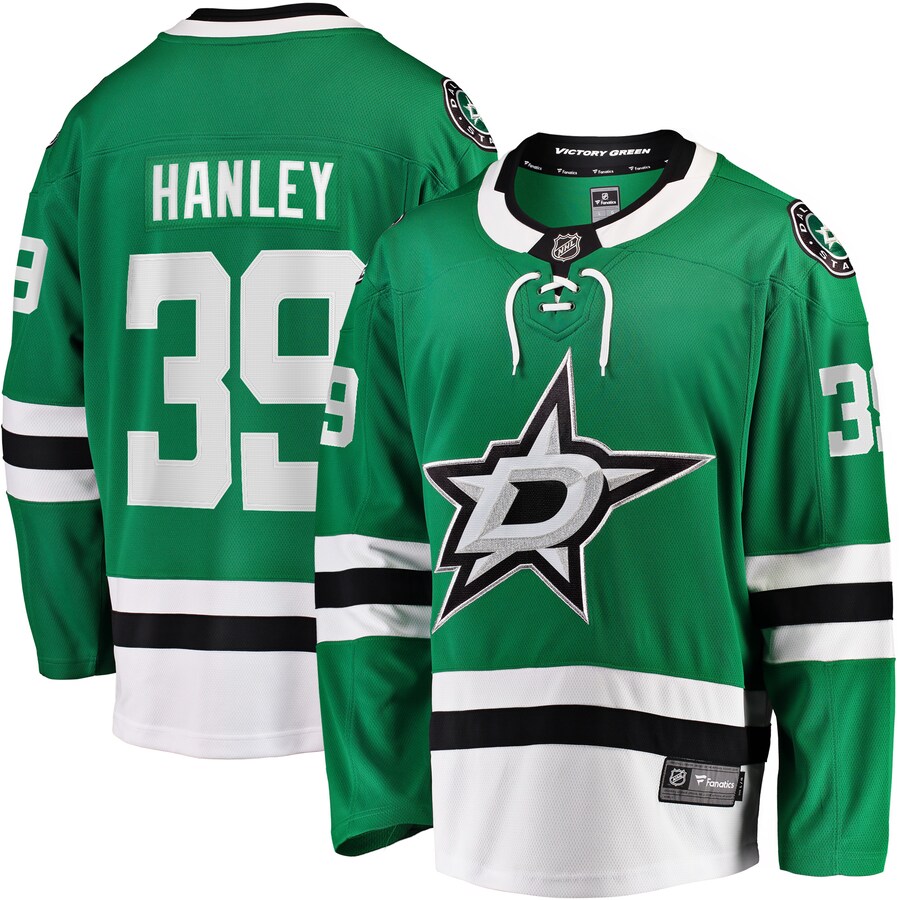 Men's Dallas Stars Joel Hanley Fanatics Branded Kelly Green Breakaway Player Jersey - Jersey