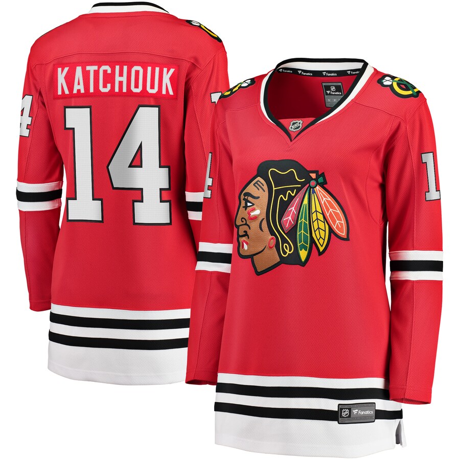 Women's Chicago Blackhawks Boris Katchouk Fanatics Branded Red Home Breakaway Player Jersey - Jersey