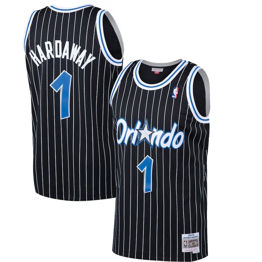 Men's Orlando Magic Penny Hardaway Mitchell & Ness Black Hardwood Classics Swingman Jersey - Jersey