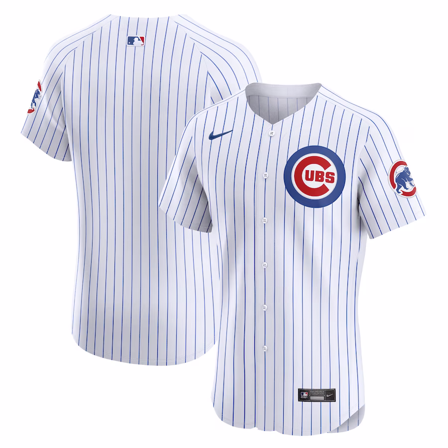 Men's Chicago Cubs Nike White Home Elite Jersey - Jersey