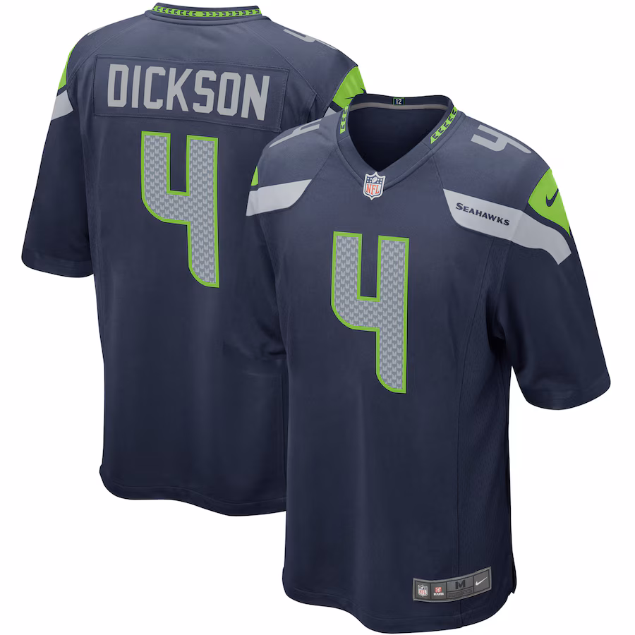 Men's Seattle Seahawks Michael Dickson Nike College Navy Player Game Jersey - Jersey