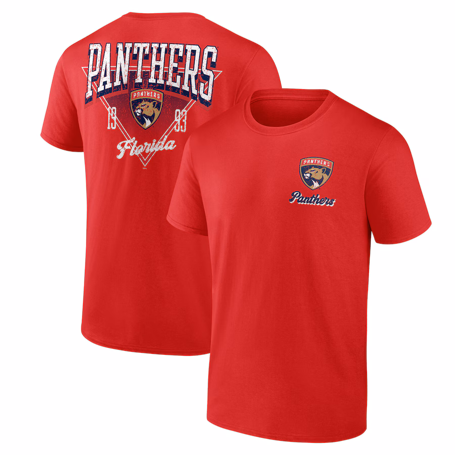 Men's Florida Panthers Red Never Over T-Shirt - Jersey