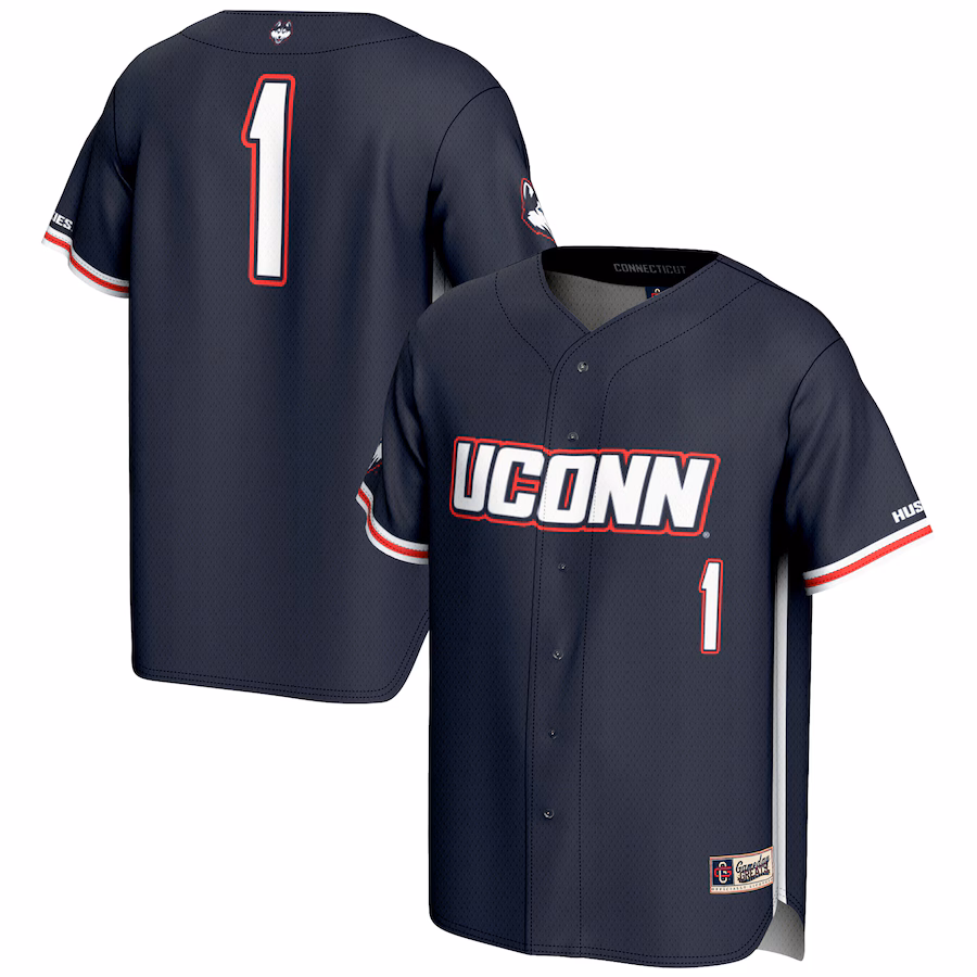 Unisex GameDay Greats #1 Navy UConn Huskies Lightweight Baseball Jersey - Jersey