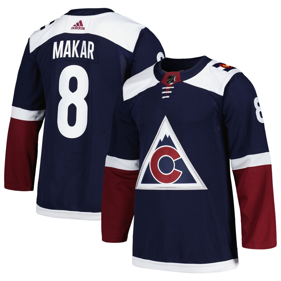 Men's Colorado Avalanche Cale Makar adidas Navy Alternate Primegreen Authentic Pro Player Jersey - Jersey