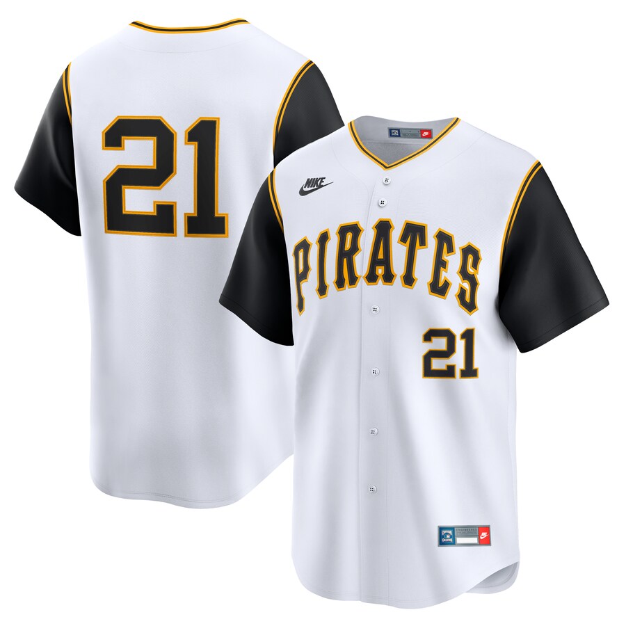 Men's Pittsburgh Pirates Roberto Clemente Nike White Cooperstown Collection Limited Jersey - Jersey
