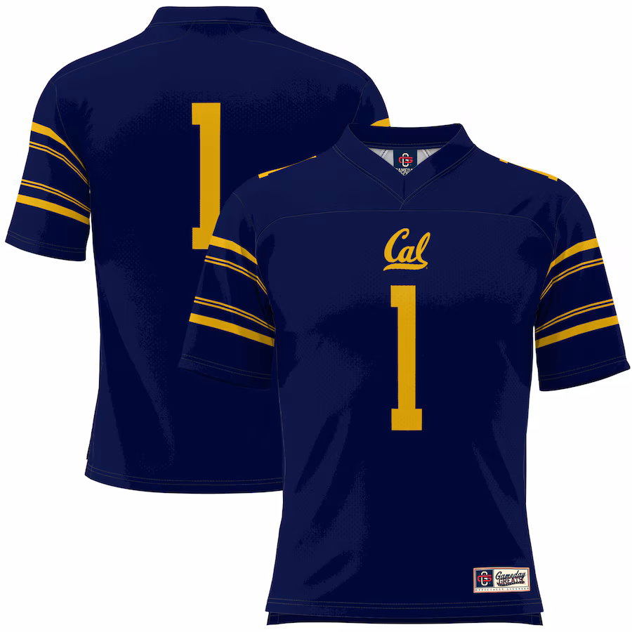 Youth GameDay Greats #1 Navy Cal Bears Football Jersey - Jersey