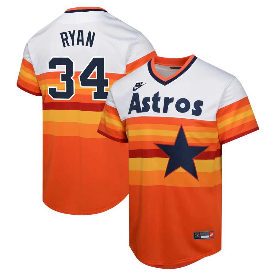 Youth Houston Astros Nolan Ryan Nike White Cooperstown Collection Limited Player Jersey - Jersey