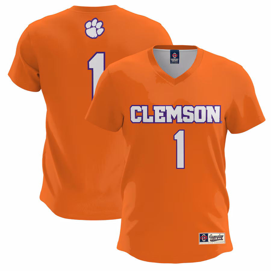 Youth GameDay Greats #1 Orange Clemson Tigers Lightweight Lacrosse Jersey - Jersey