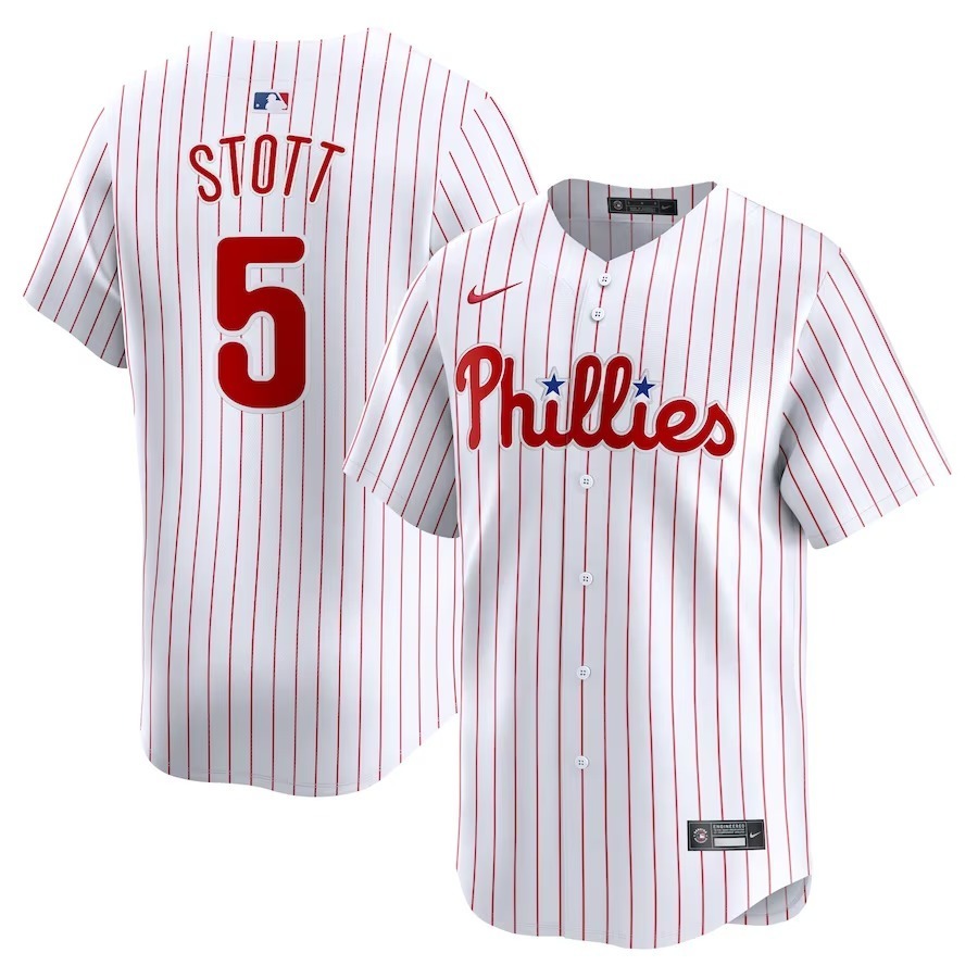 Men's Philadelphia Phillies Bryson Stott Nike White Home Limited Player Jersey - Jersey