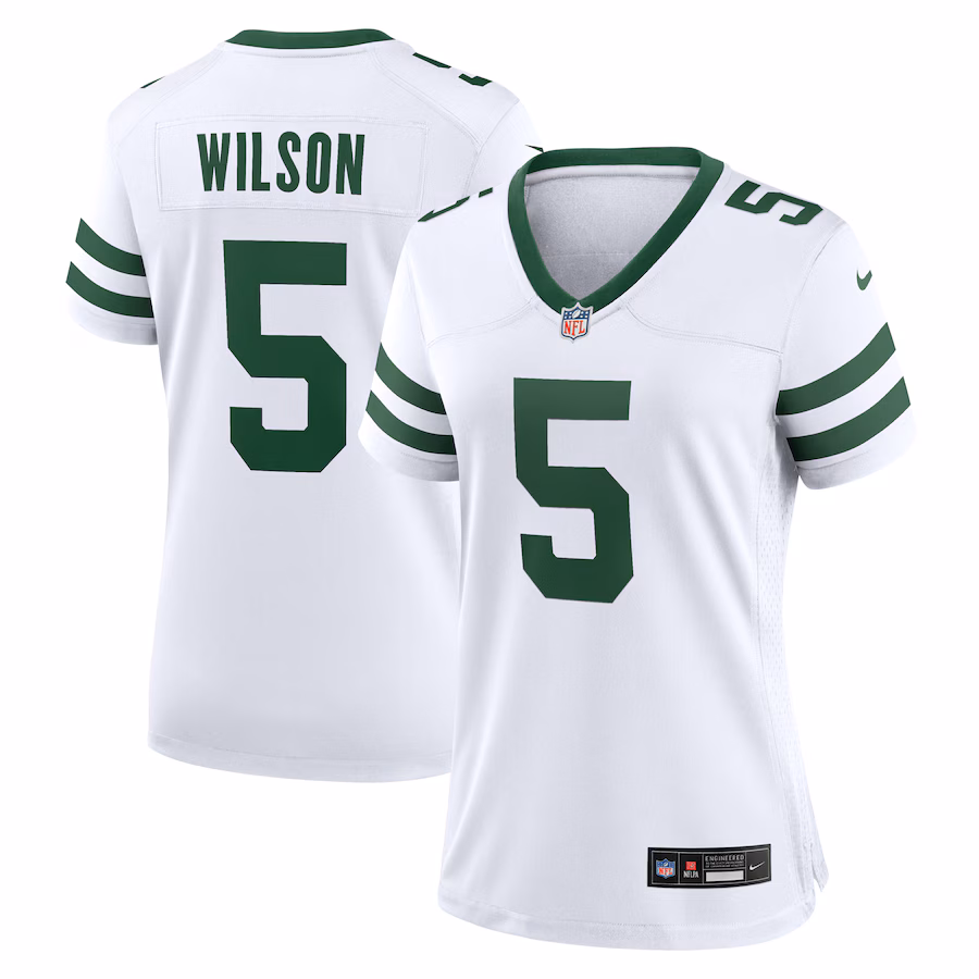Women's New York Jets Garrett Wilson Nike  White Alternate Game Jersey - Jersey