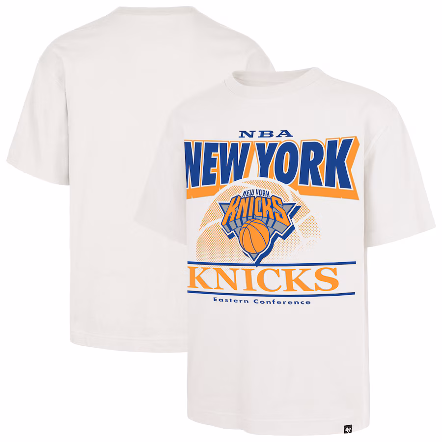 Men's New York Knicks  '47 White City Edition Shifty Foundation T-Shirt - Jersey