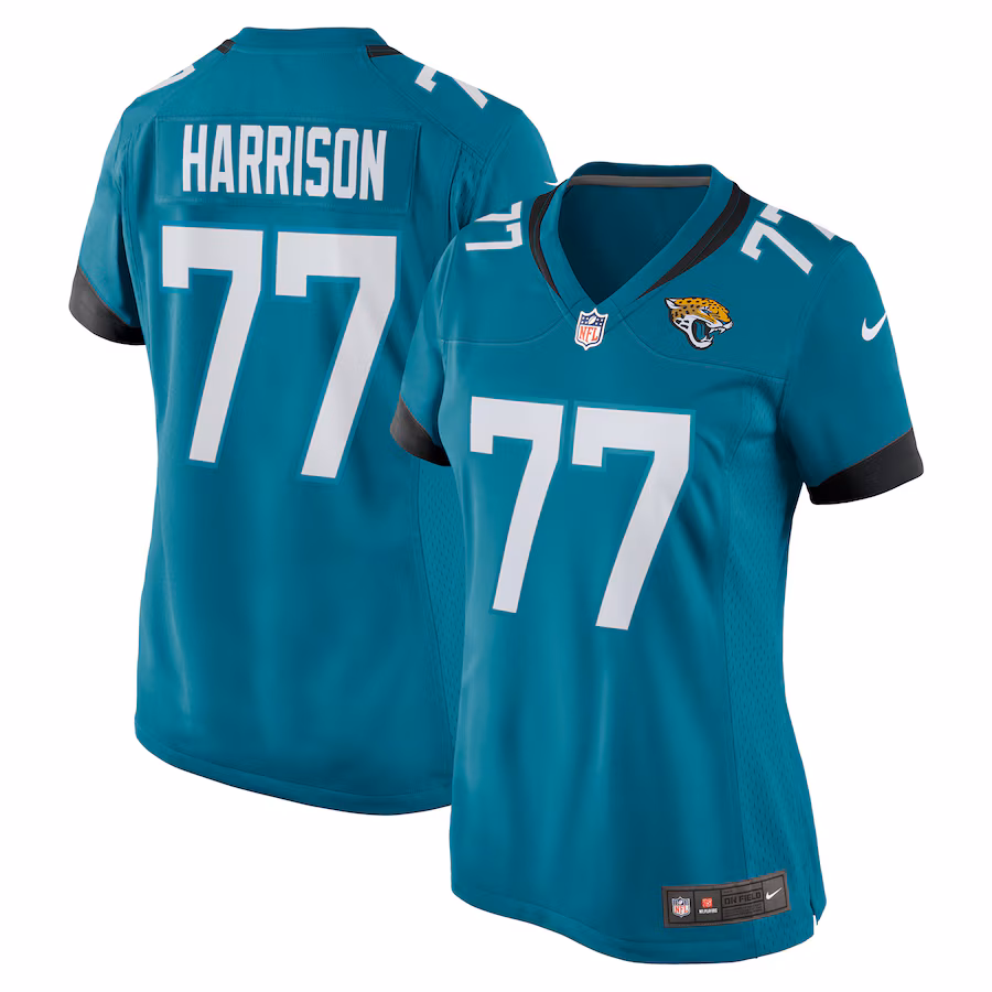 Women's Jacksonville Jaguars Anton Harrison Nike  Teal Team Game Jersey - Jersey