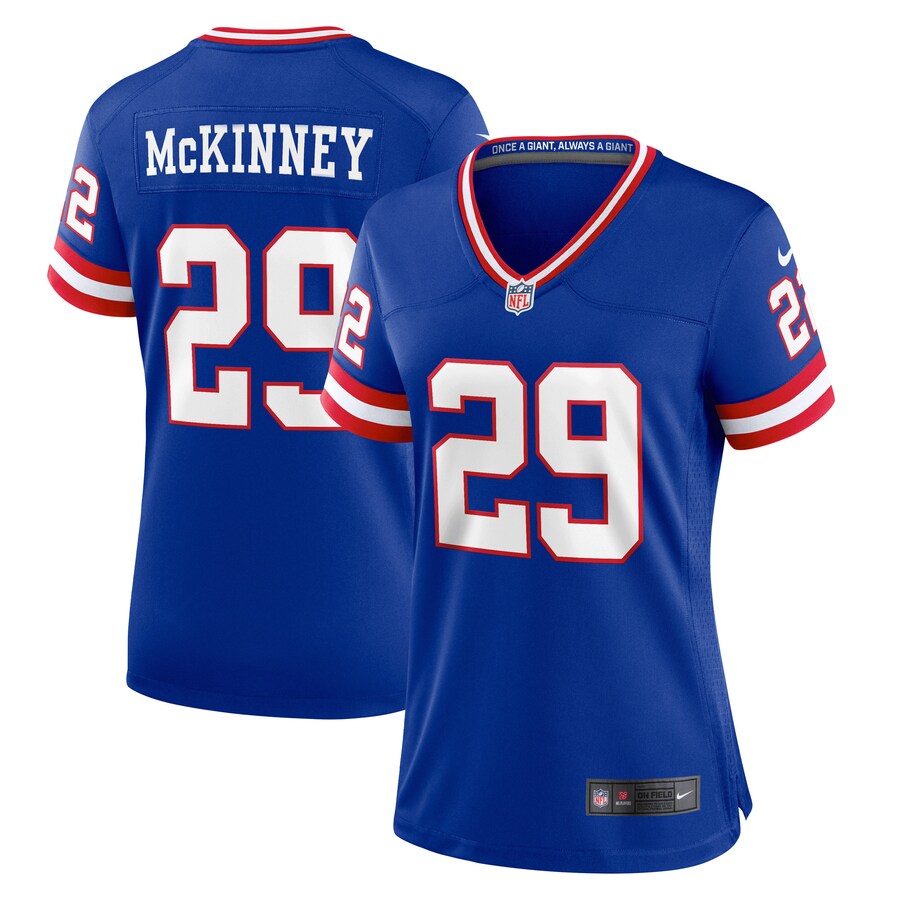 Women's New York Giants Xavier McKinney Nike Royal Classic Player Game Jersey - Jersey