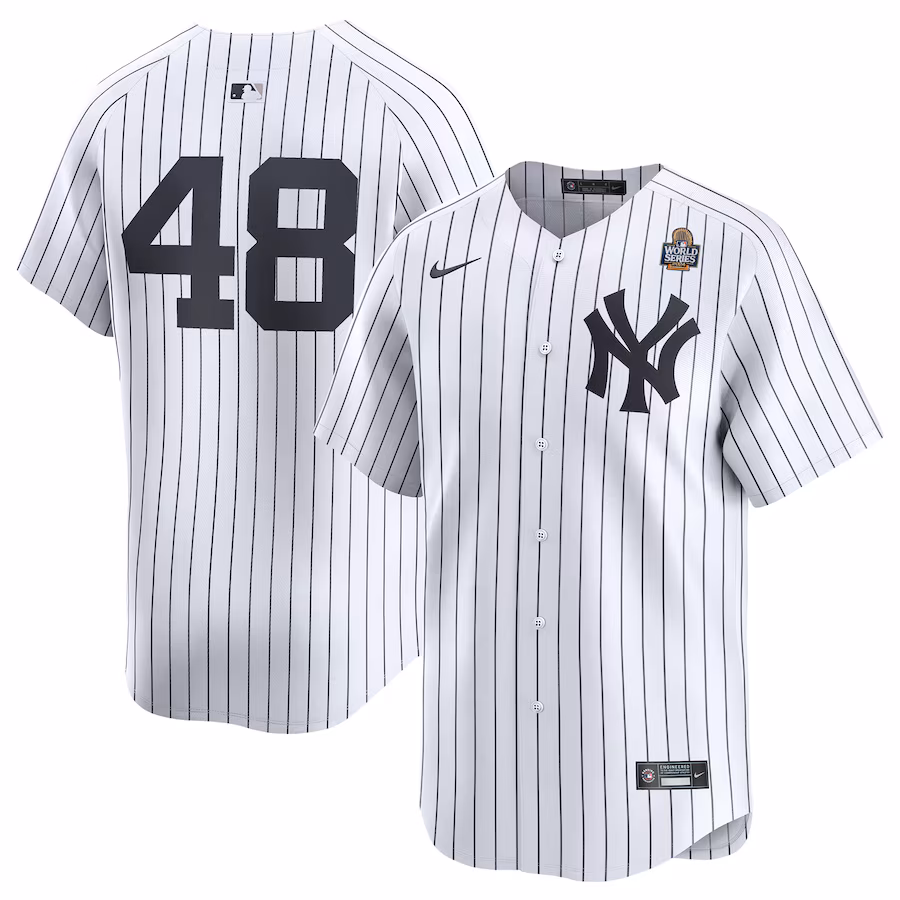 Men's New York Yankees Anthony Rizzo Nike White 2024 World Series Limited Player Jersey - Jersey