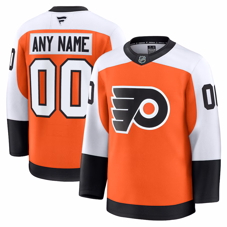 Men's Philadelphia Flyers Fanatics Orange Home Premium Custom Jersey - Jersey