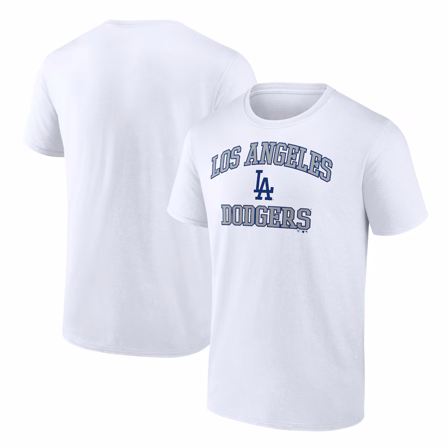 Men's Los Angeles Dodgers White Heart and Soul T-Shirt - Jersey
