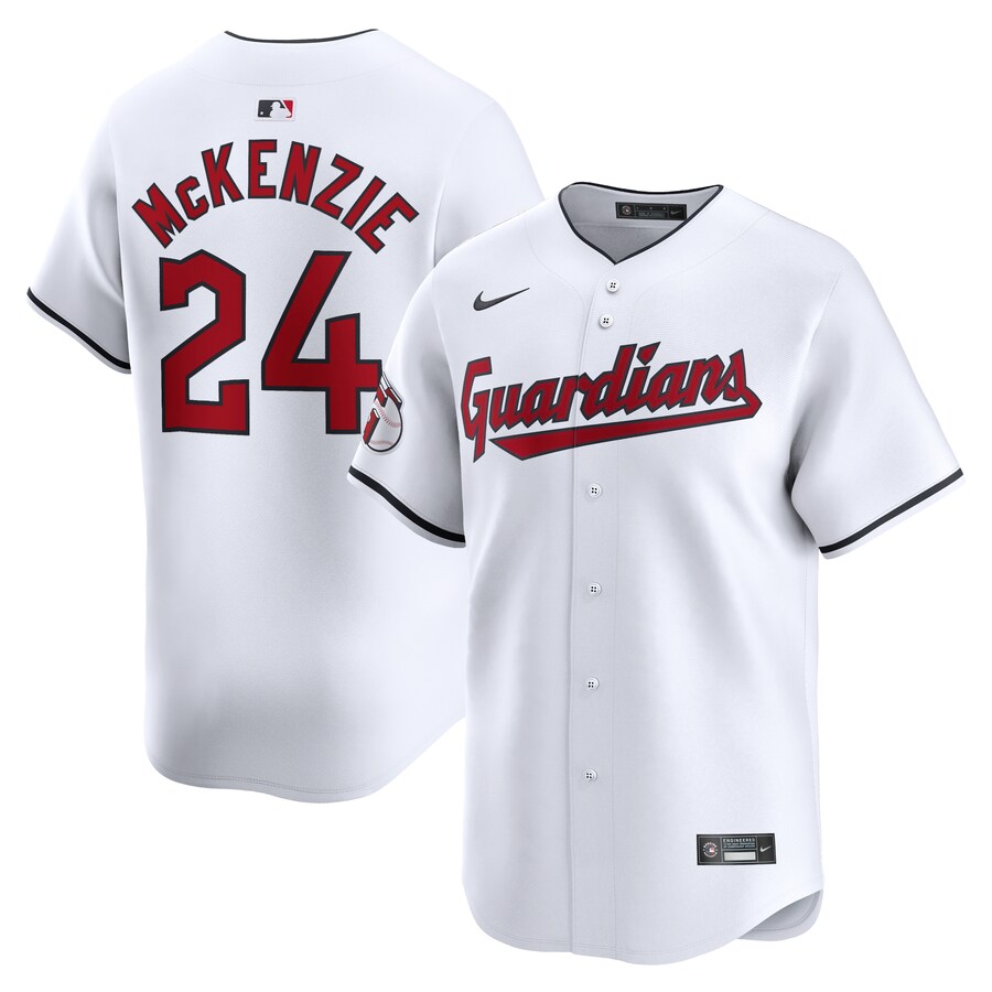 Men's Cleveland Guardians Triston McKenzie Nike White Home Limited Player Jersey - Jersey