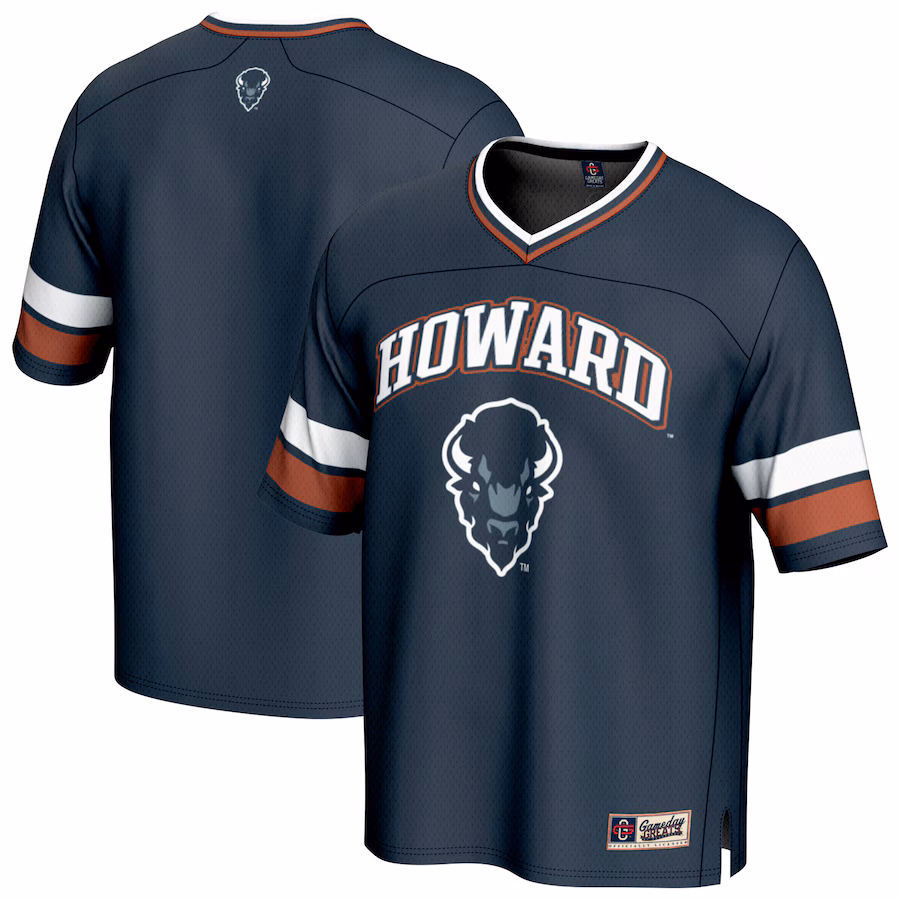 Youth GameDay Greats Navy Howard Bison Spirit Football Jersey - Jersey