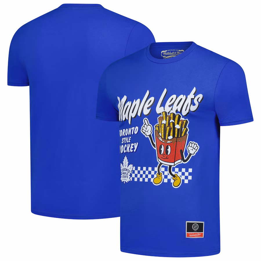 Men's Toronto Maple Leafs Mitchell & Ness Blue Local Food T-Shirt - Jersey