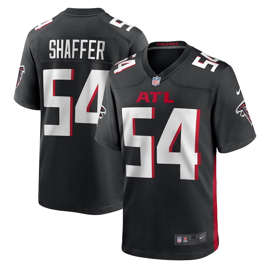 Men's Atlanta Falcons Justin Shaffer Nike  Black  Game Jersey - Jersey