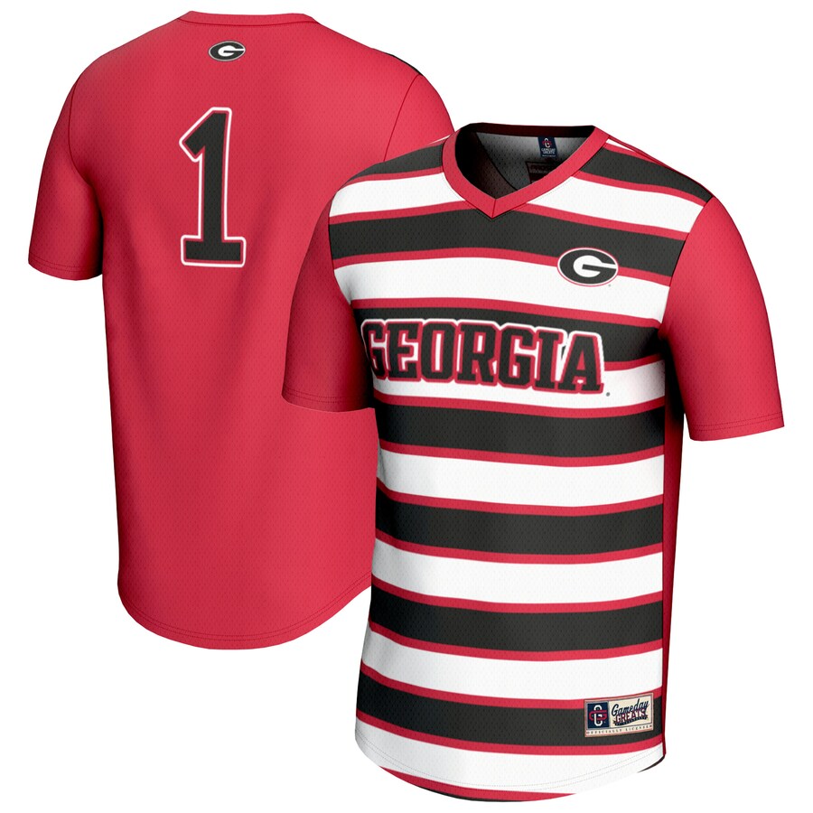 Youth GameDay Greats #1 Red Georgia Bulldogs Lightweight Soccer Fashion Jersey - Jersey