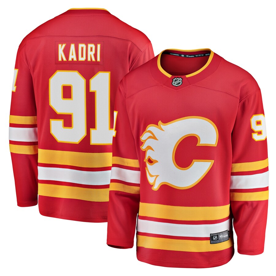Men's Calgary Flames Nazem Kadri Fanatics Branded Red Home Breakaway Player Jersey - Jersey