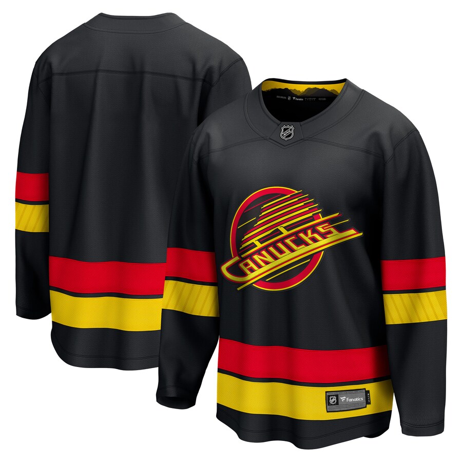 Men's Vancouver Canucks Fanatics Branded Black Alternate - 2022/23 Premier Breakaway Jersey - Jersey