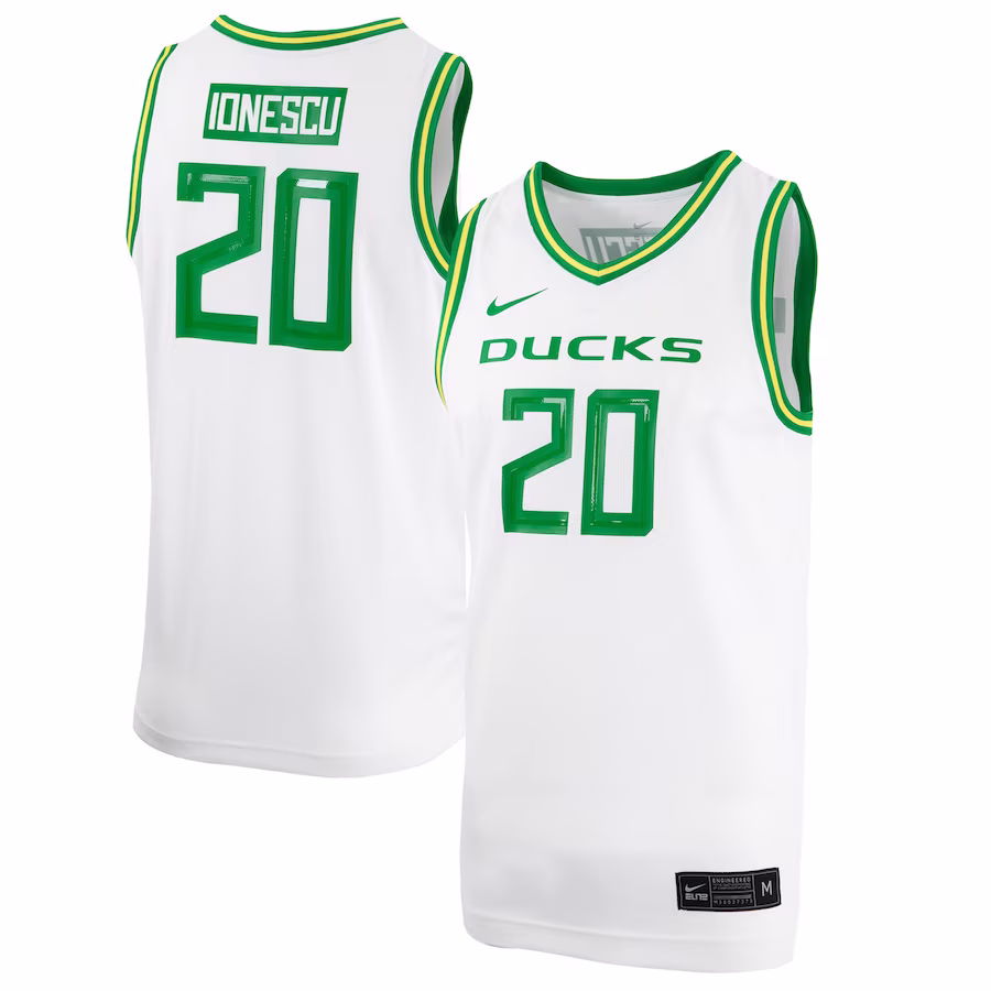 Sabrina Ionescu Oregon Ducks Nike Unisex Replica Basketball Jersey - White - Jersey