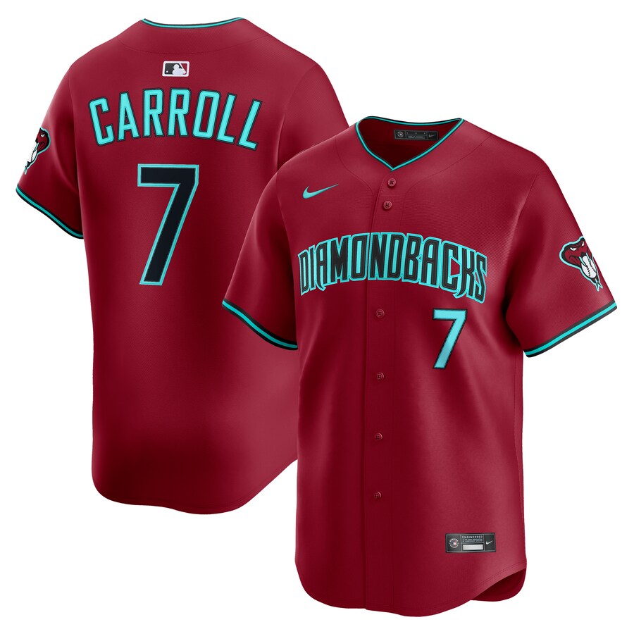 Men's Arizona Diamondbacks Corbin Carroll Nike Red Alternate Limited Jersey - Jersey