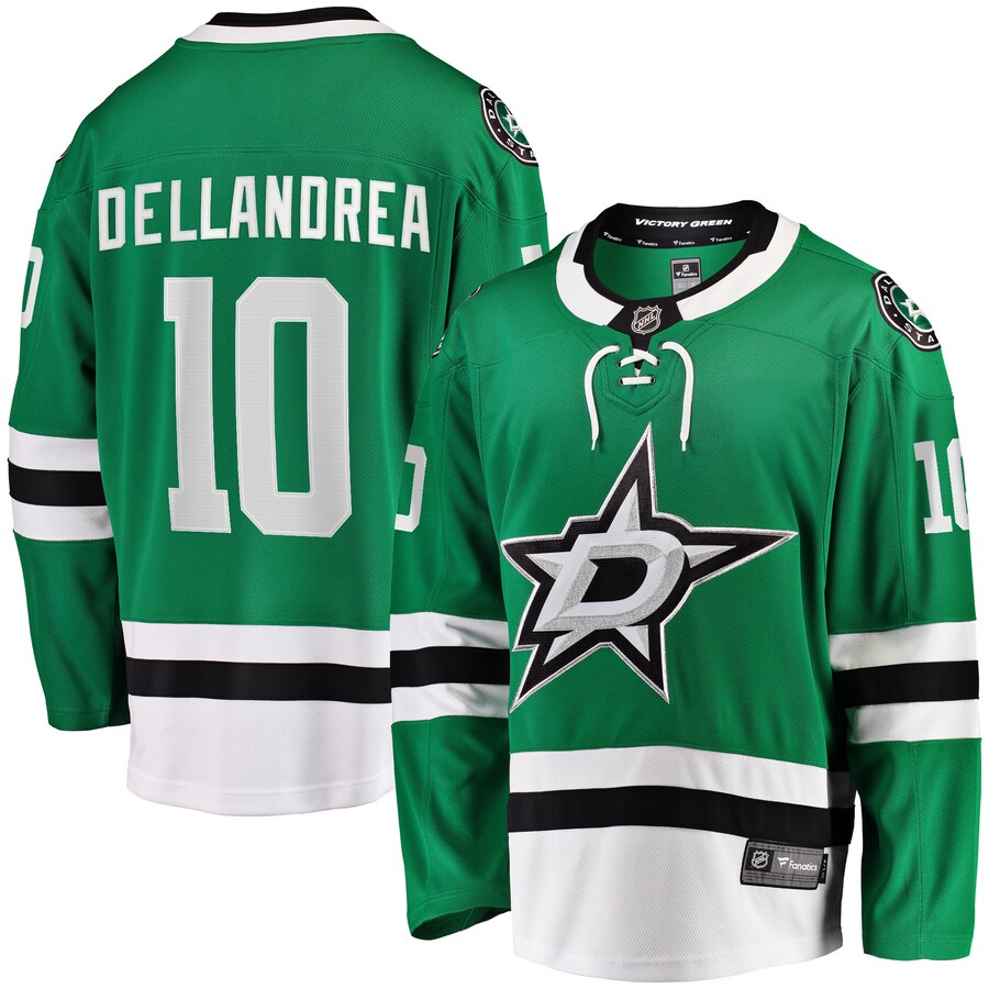 Men's Dallas Stars Ty Dellandrea Fanatics Branded Kelly Green Home Breakaway Player Jersey - Jersey
