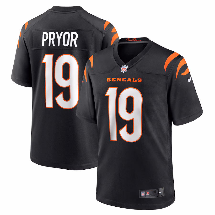 Men's Cincinnati Bengals Kendric Pryor Nike  Black Game Jersey - Jersey