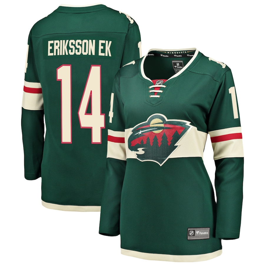 Women's Minnesota Wild Joel Eriksson Ek Fanatics Green Breakaway Player Jersey - Jersey