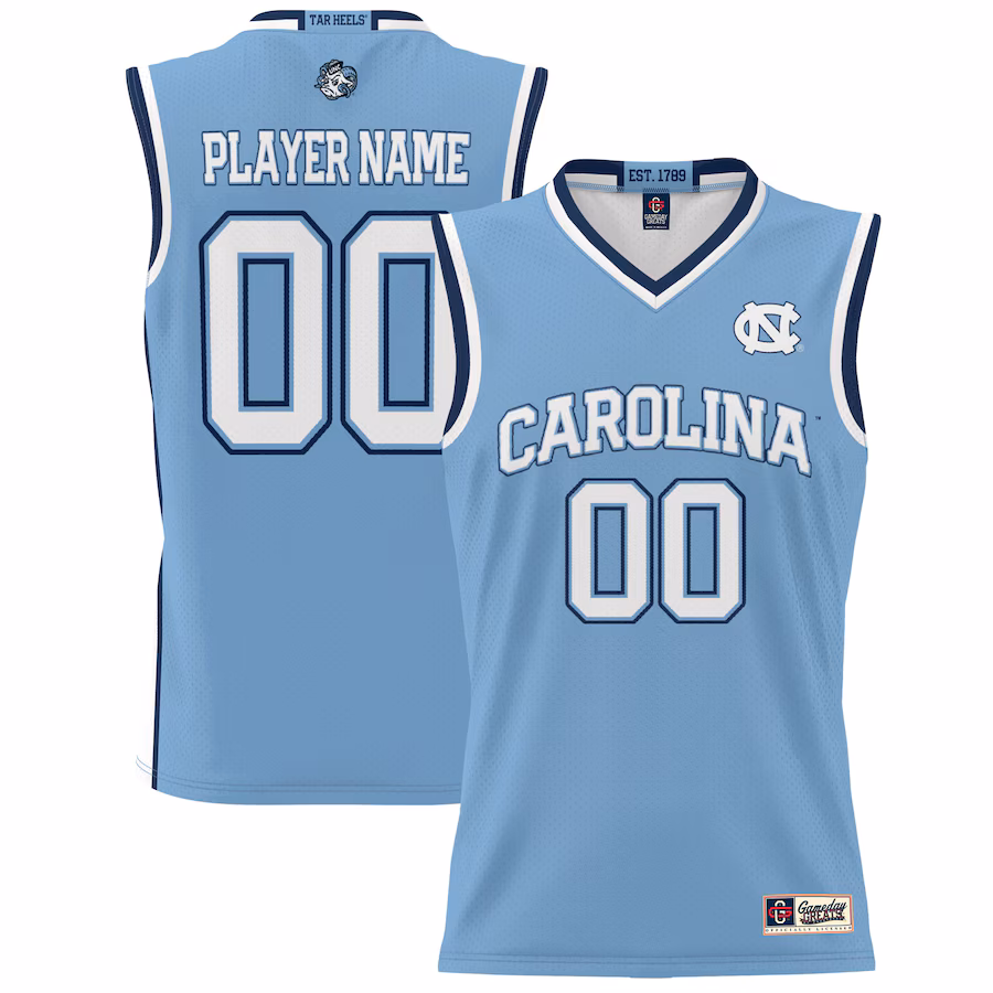 North Carolina Tar Heels GameDay Greats Youth NIL Pick-A-Player Lightweight Women's Basketball Jersey - Carolina Blue - Jersey