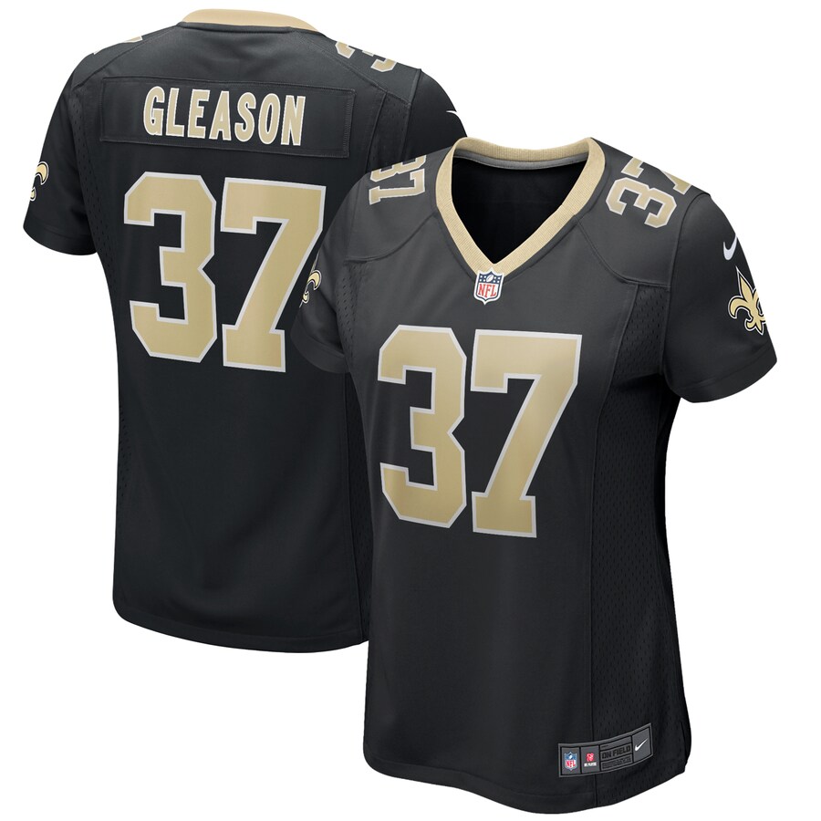 Women's New Orleans Saints Steve Gleason Nike Black Game Retired Player Jersey - Jersey