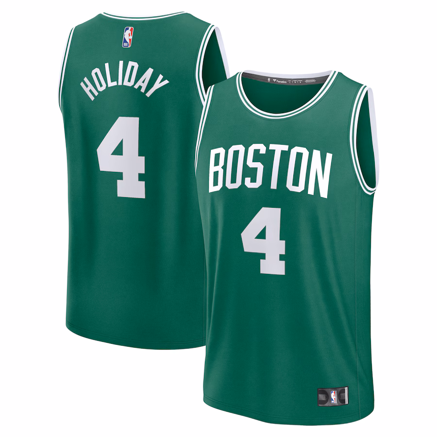 Men's Boston Celtics Jrue Holiday Fanatics Kelly Green Fast Break Player Jersey - Icon Edition - Jersey