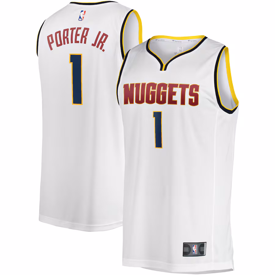 Men's Denver Nuggets Michael Porter Jr. Fanatics White Fast Break Player Jersey - Association Edition - Jersey