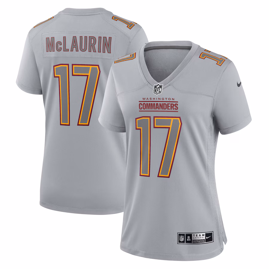 Women's Washington Commanders Terry McLaurin Nike Gray Atmosphere Fashion Game Jersey - Jersey