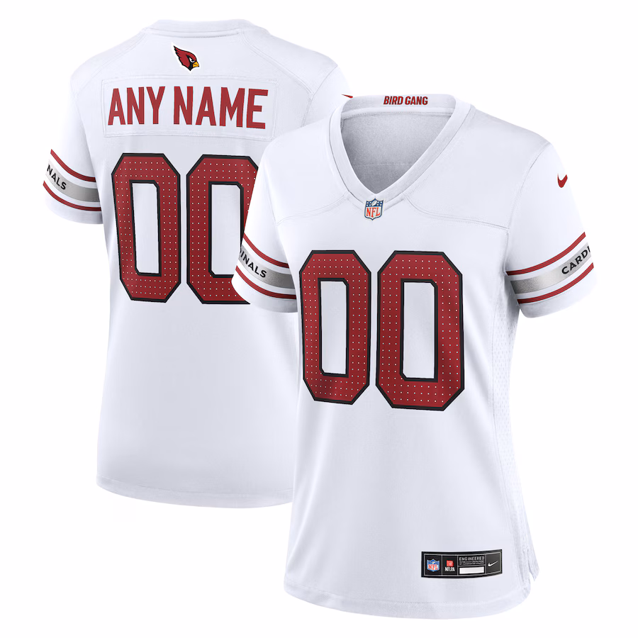 Women's Arizona Cardinals Nike White Custom Game Jersey - Jersey