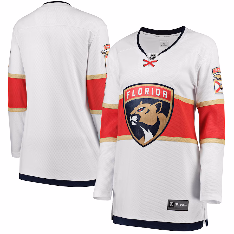 Women's Florida Panthers Fanatics White Away Breakaway Jersey - Jersey