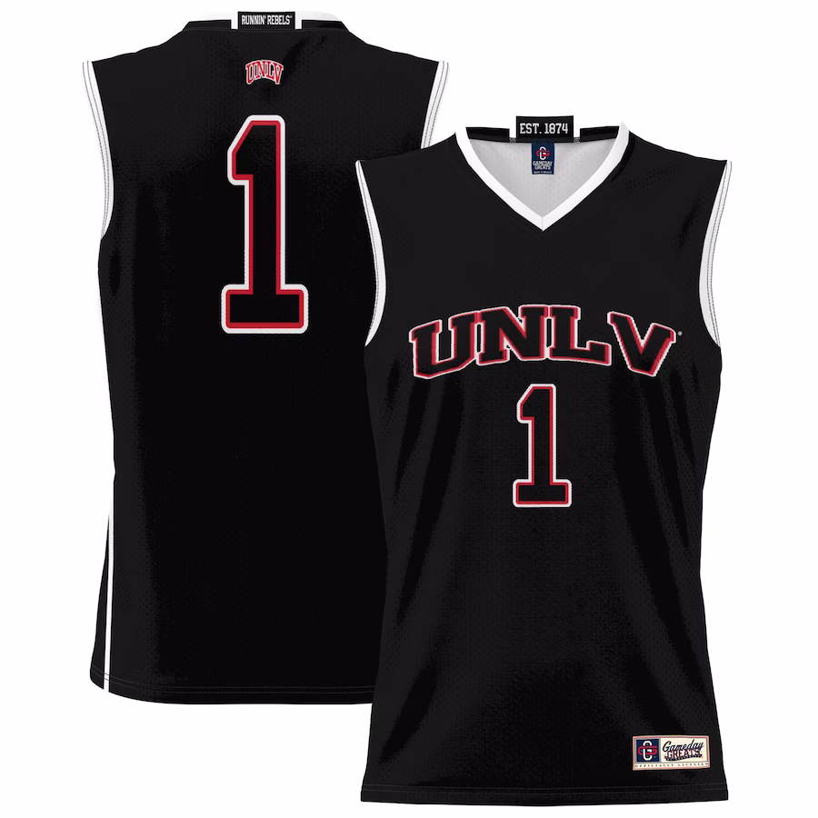 #1 UNLV Rebels GameDay Greats Youth Lightweight Basketball Jersey - Black - Jersey