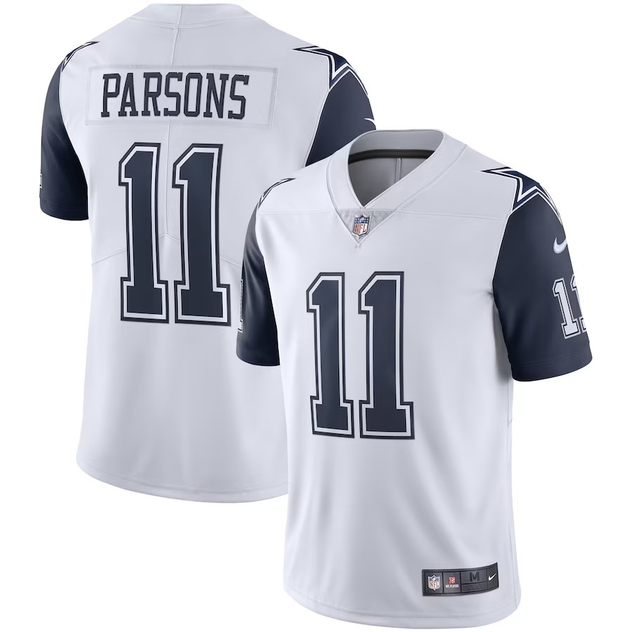 Men's Dallas Cowboys Micah Parsons Nike White Alternate 2 Vapor Limited Jersey - Jersey