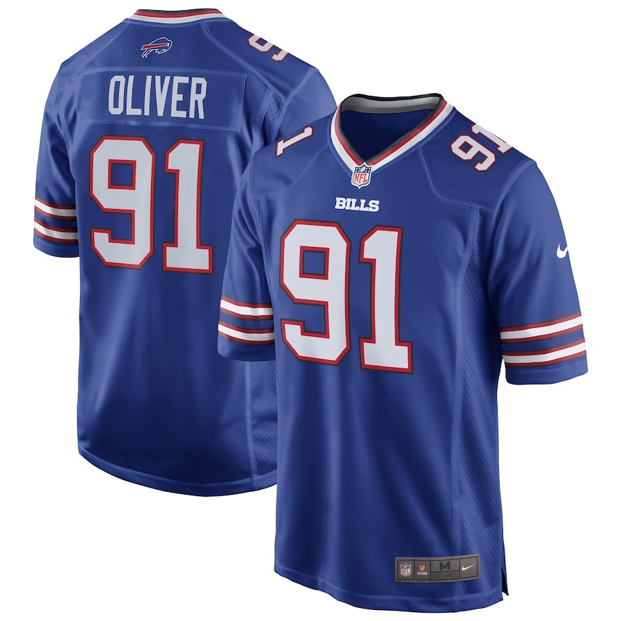 Men's Buffalo Bills Ed Oliver Nike Royal Team Game Player Jersey - Jersey