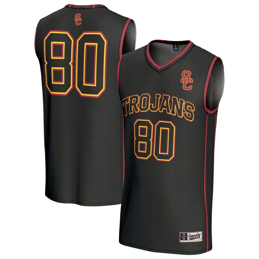 Unisex GameDay Greats #80 Black USC Trojans Lightweight Basketball Fashion Jersey - Jersey